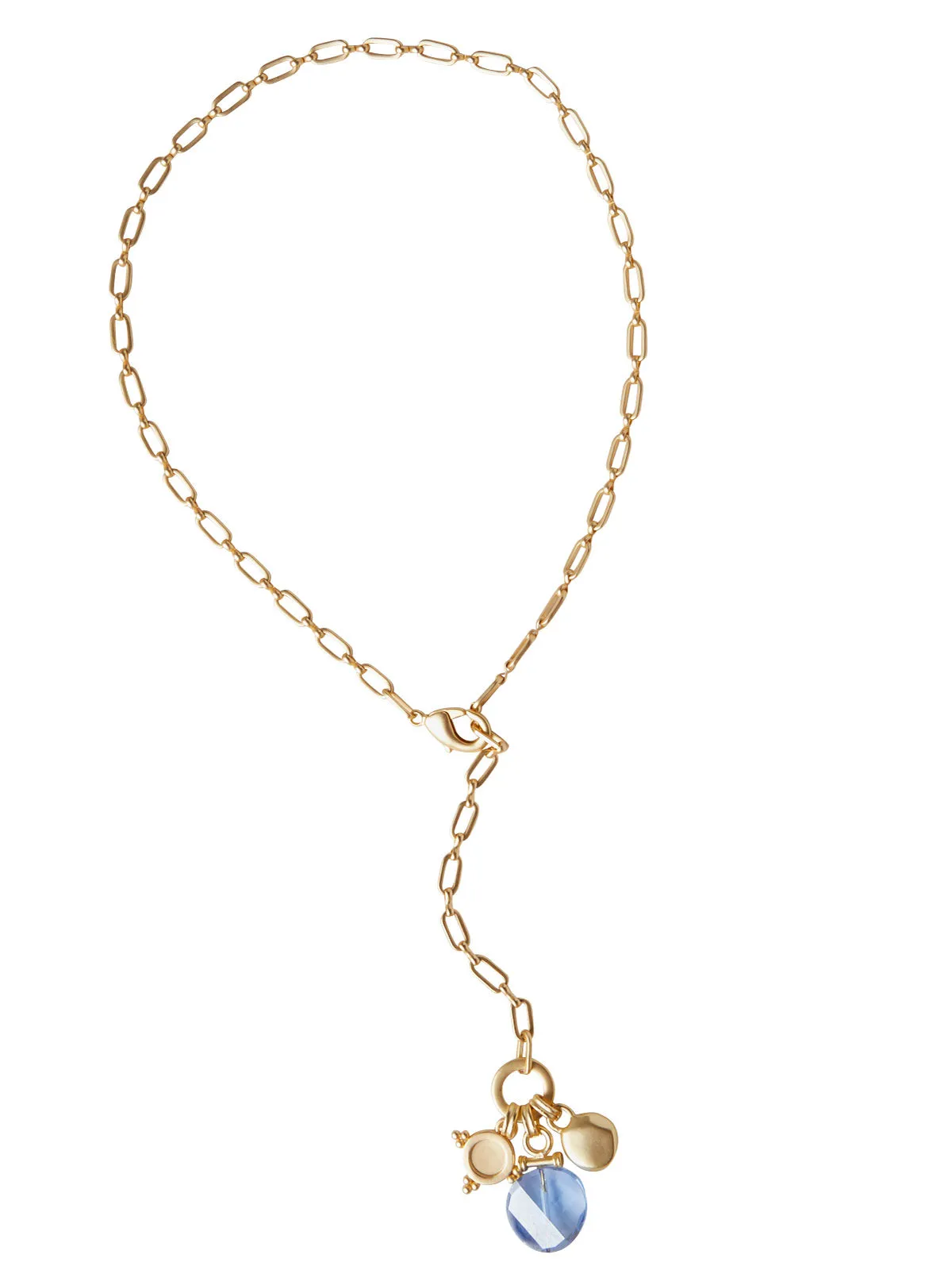 18K Matte Gold Plated Paperclip Chain Necklace