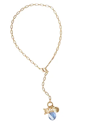 18K Matte Gold Plated Paperclip Chain Necklace