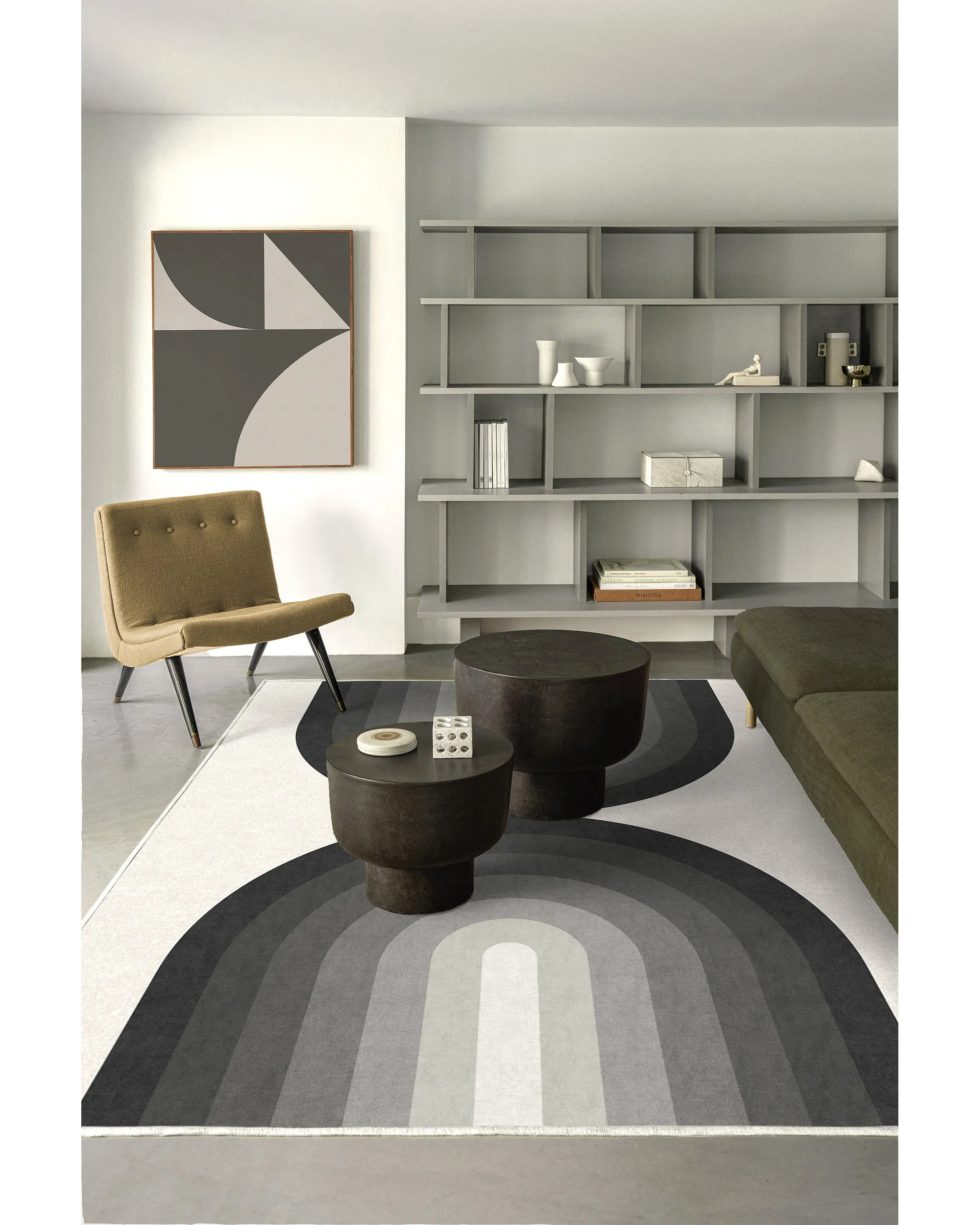 Absida Greyscale Rug