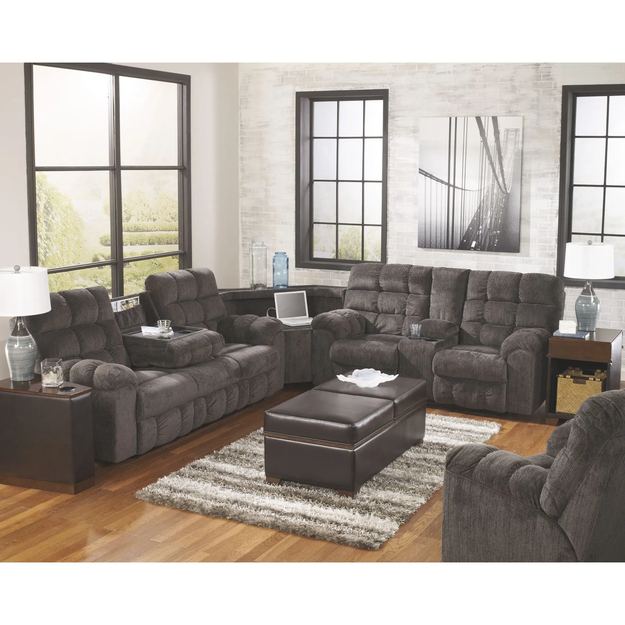 Acieona 3 Piece Reclining Sectional