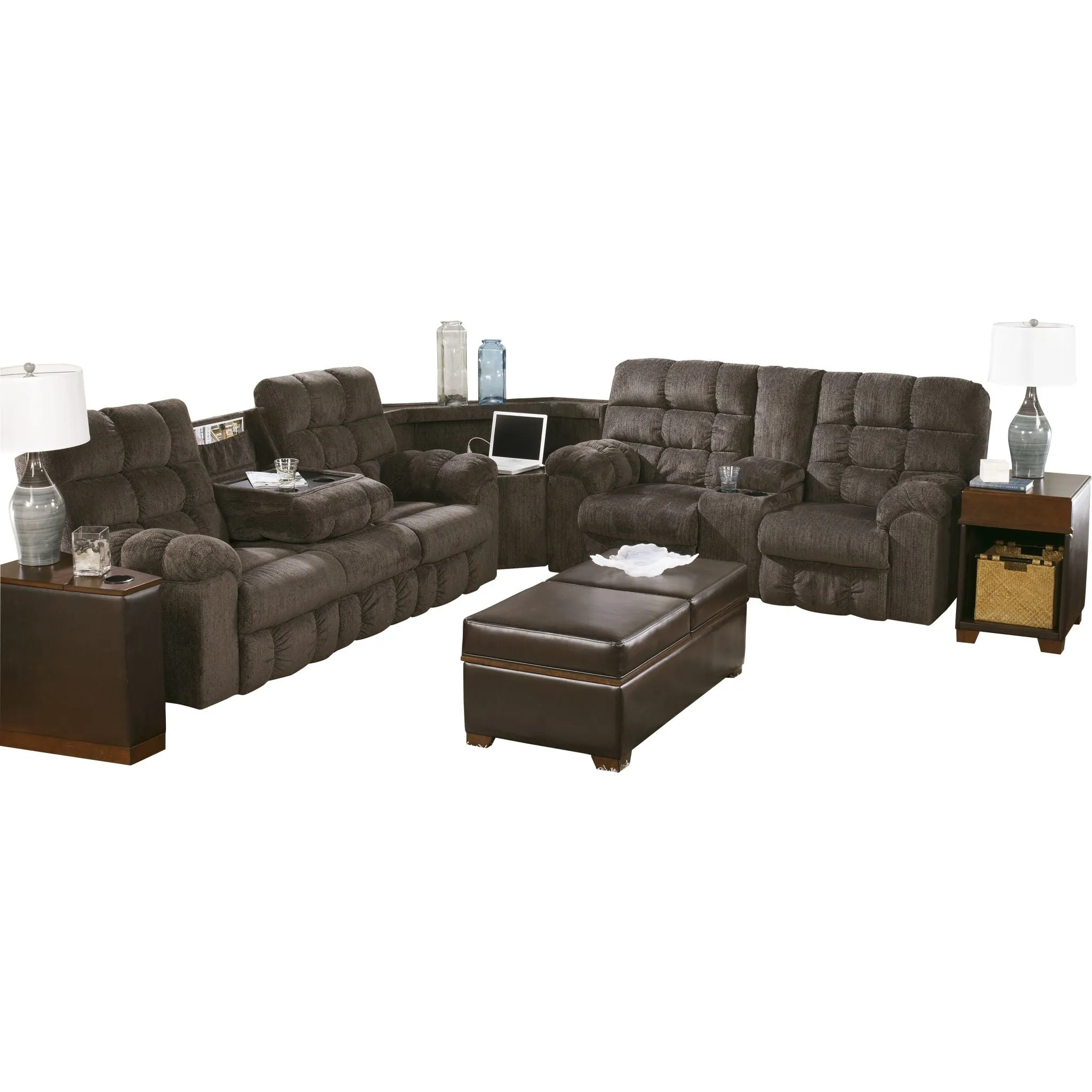 Acieona 3 Piece Reclining Sectional