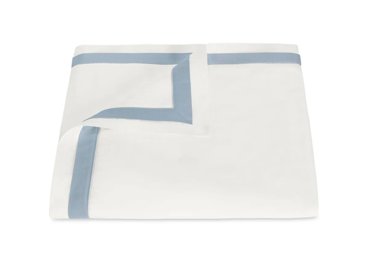 Ambrose Bedding in Bone and Hazy Blue by Matouk