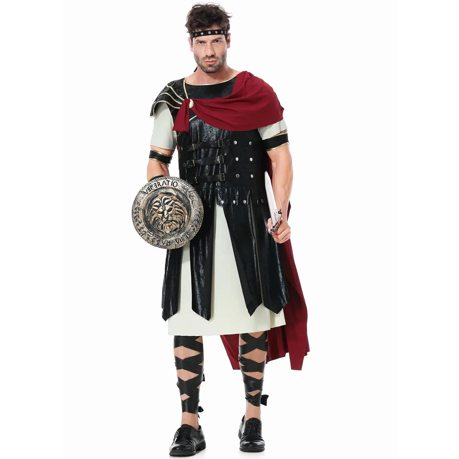 Ancient Spartan Roman Cosplay Warrior Gladiator Halloween Uniform Attire