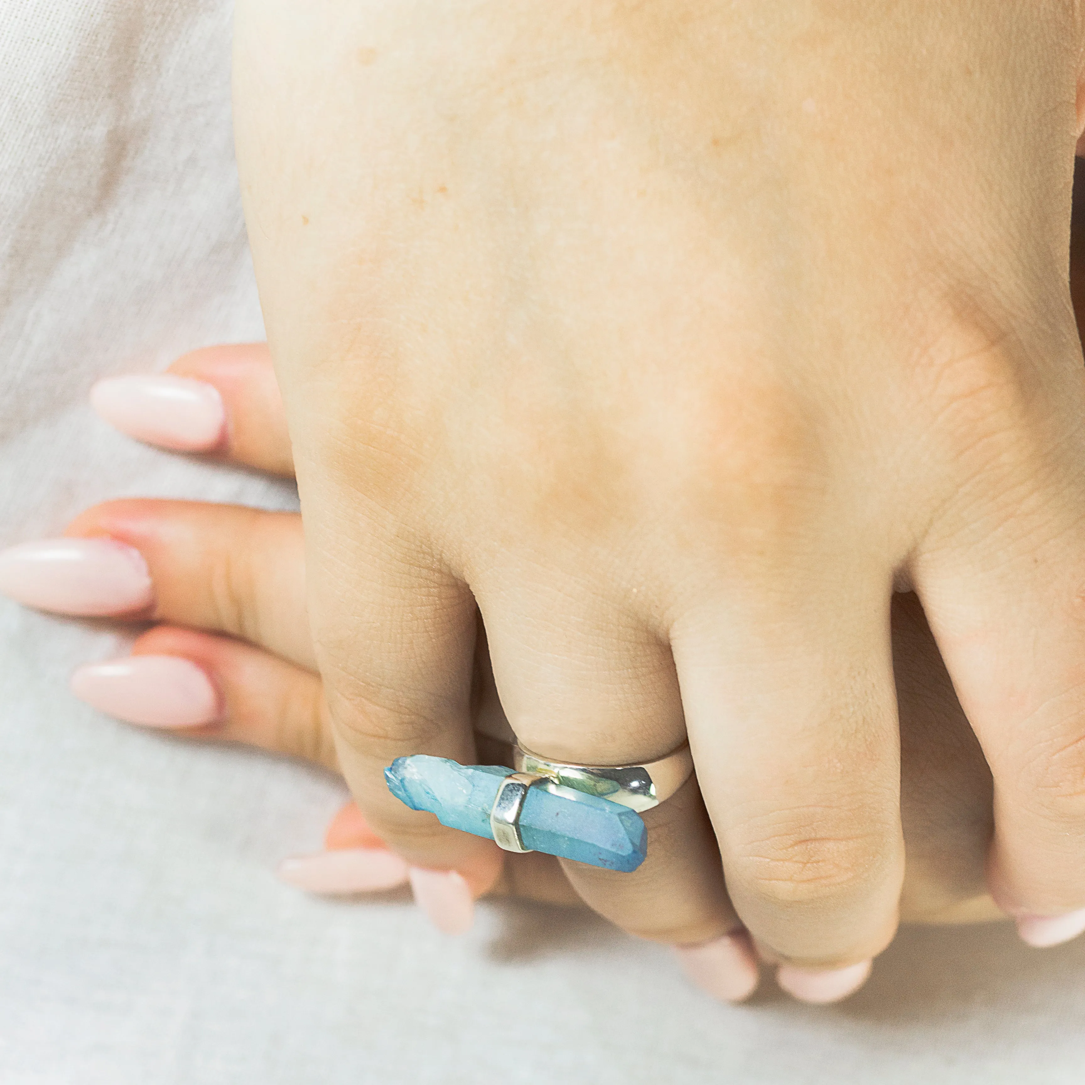 Aqua Aura Ring