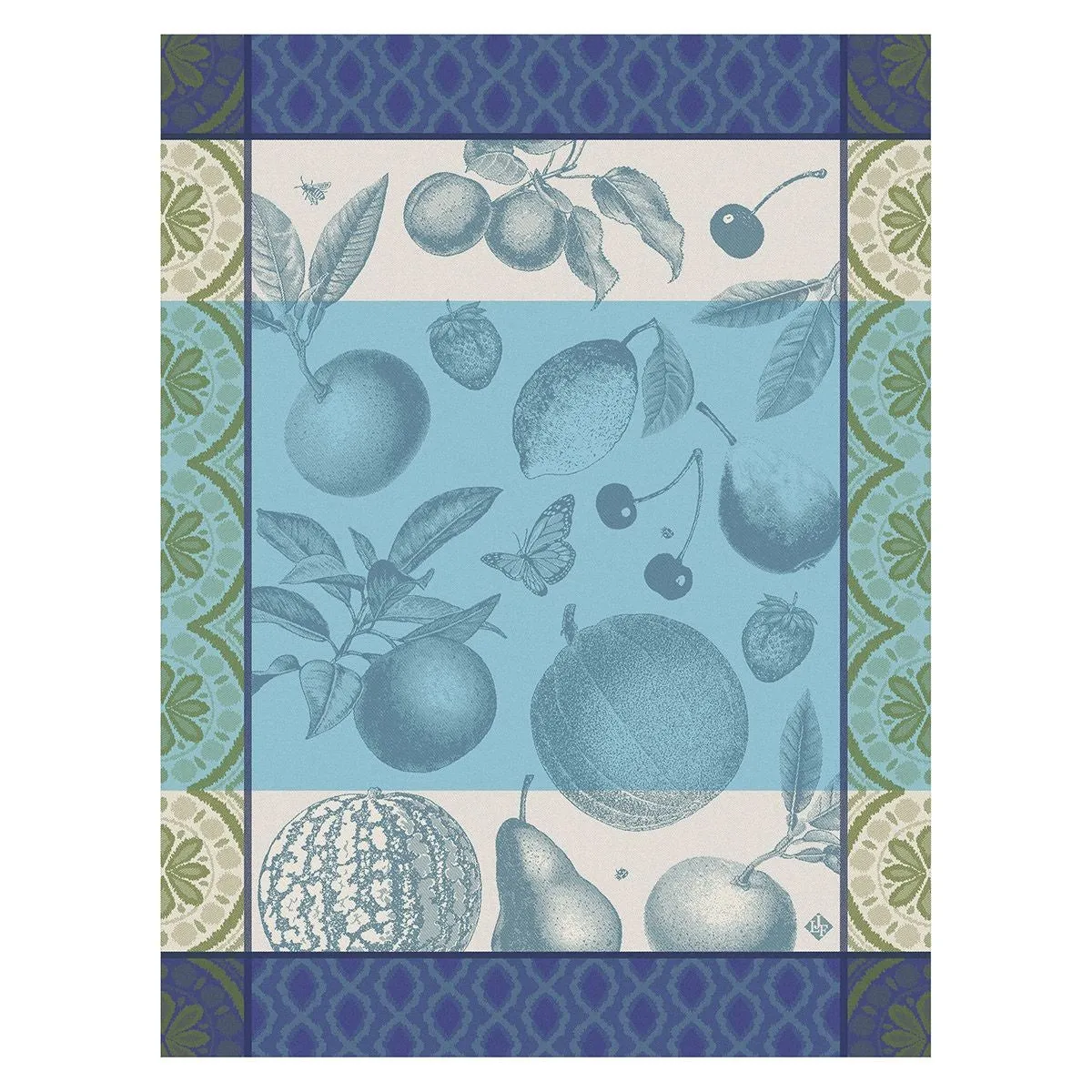 Arrière Pays Blue Tea Towels by Le Jacquard Français