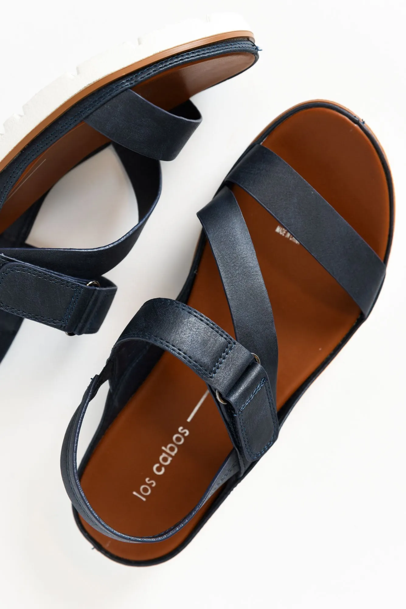 Ashli Navy Strappy Sandal