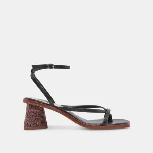 BANITA SANDALS BLACK LEATHER