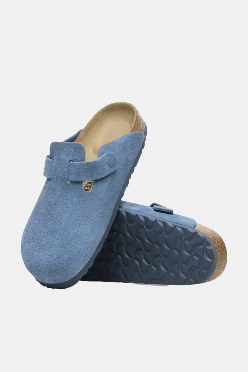 Birkenstock Boston BS Suede Leather (Elemental Blue)