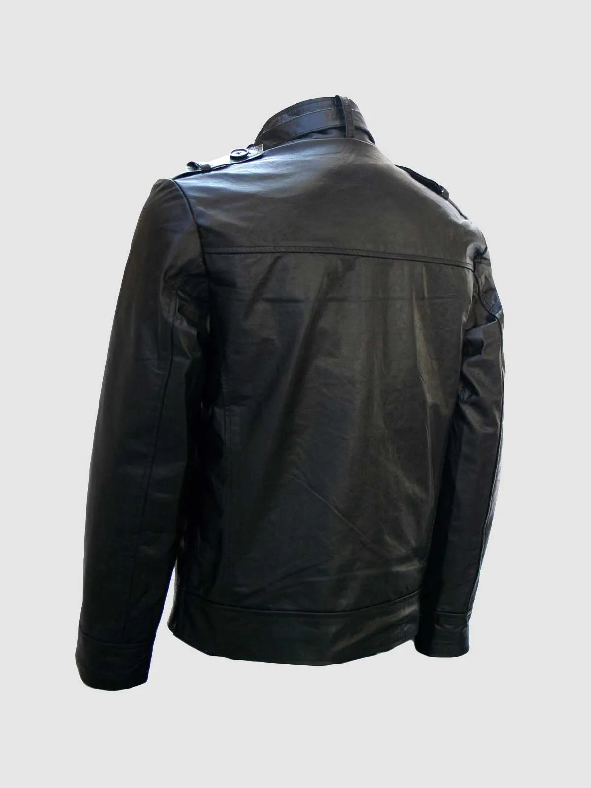 Black Leather Riding Jacket