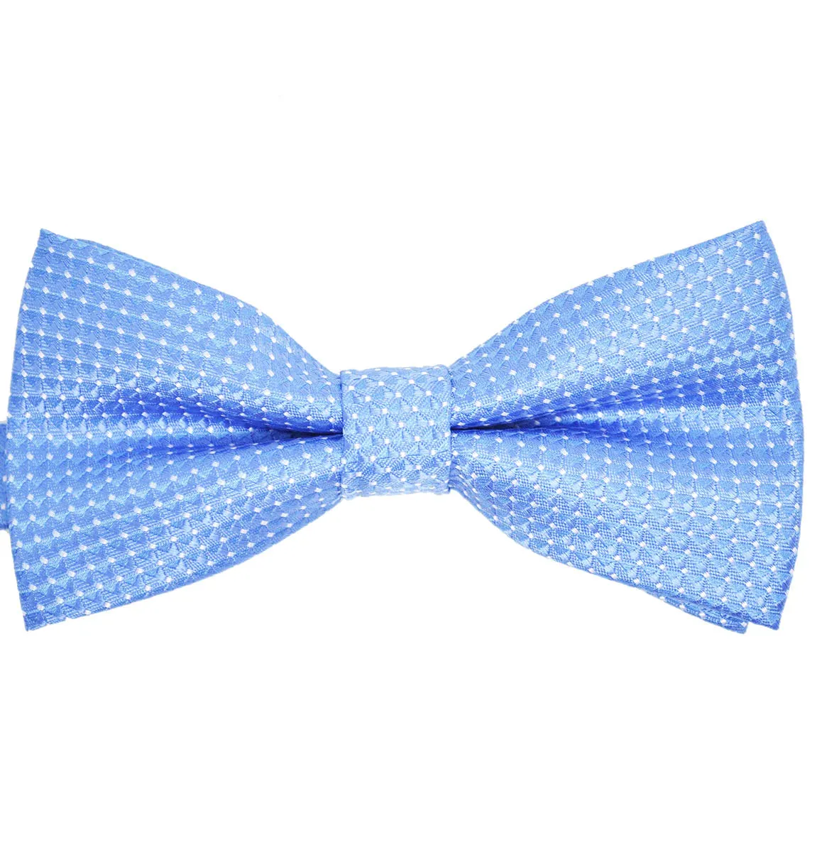 Blue Classic Pindot Bow Tie