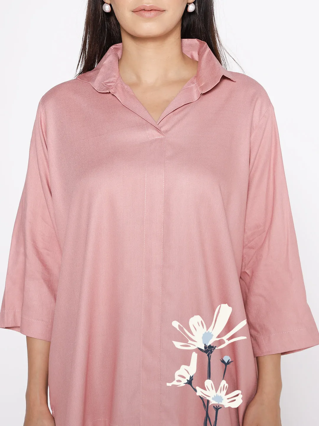 Blush Rayon ShirtTop - Maehwa