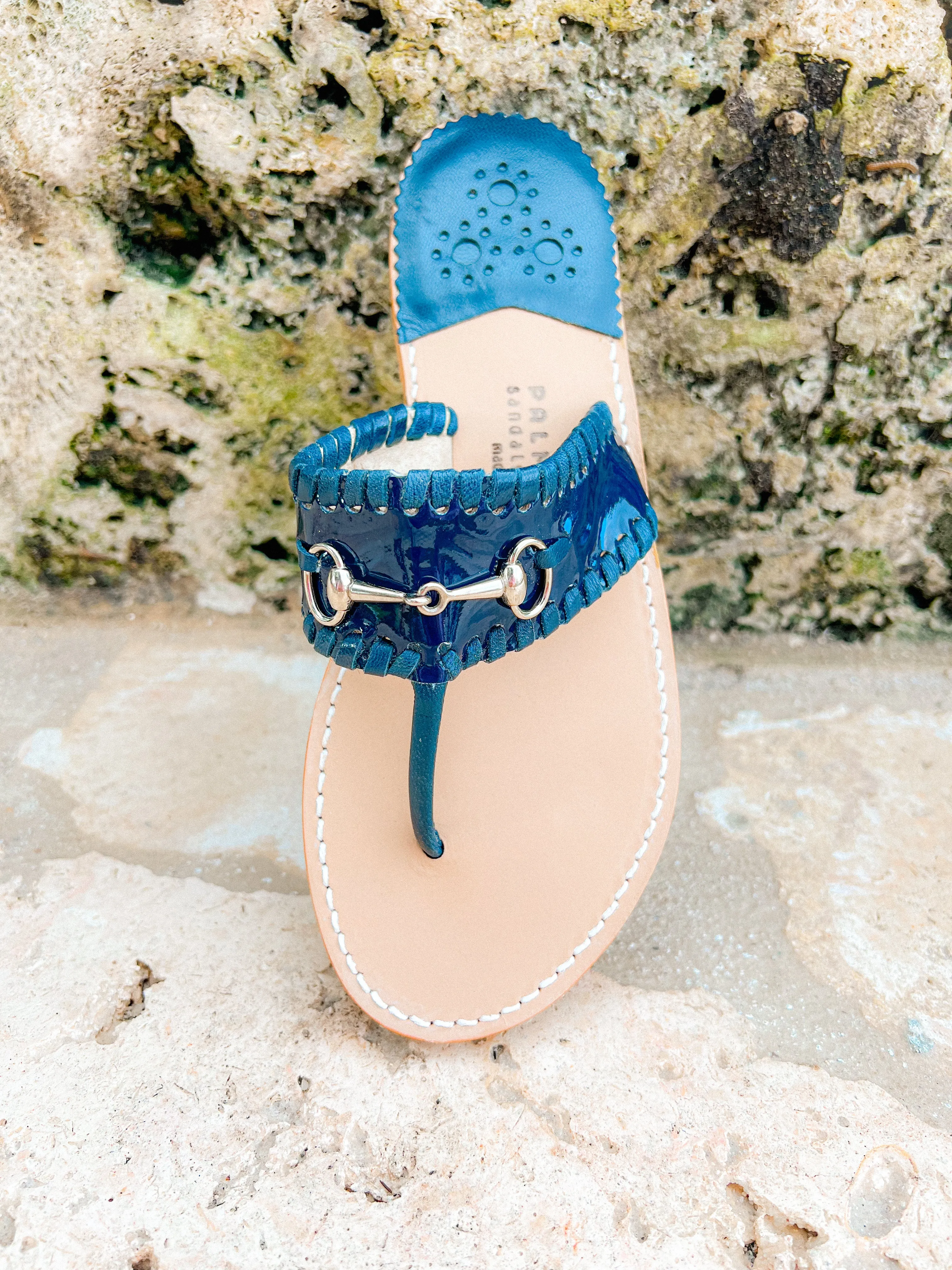 Brianna Navy Patent / Navy (Silver Buckle)