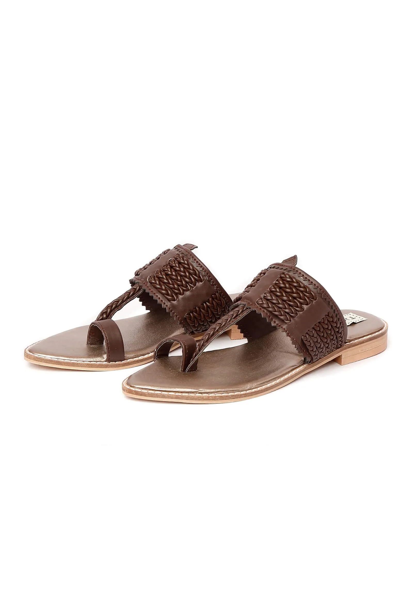 Brown Cruelty-Free Leather Sandals