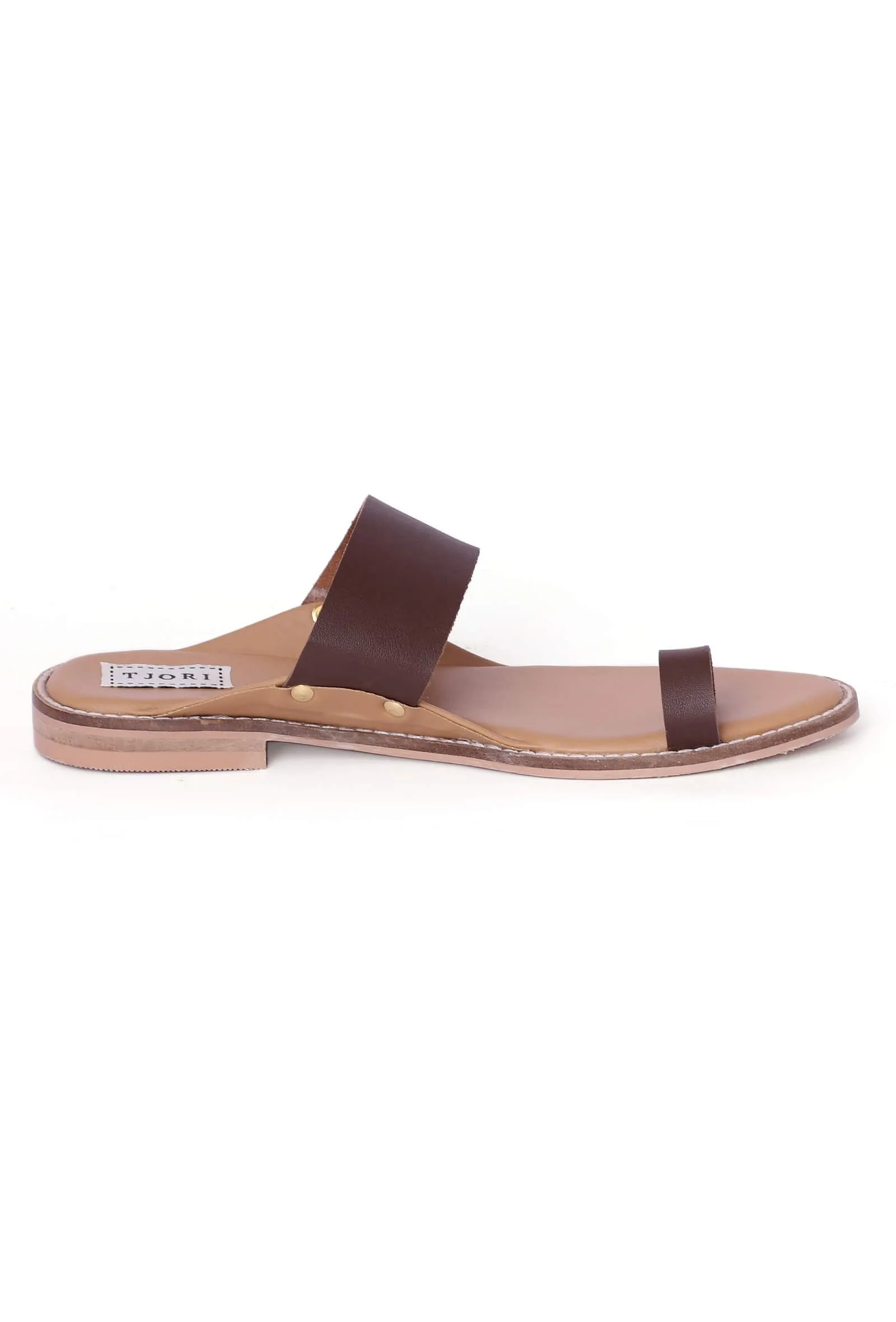 Brown Cruelty-Free Leather Sandals