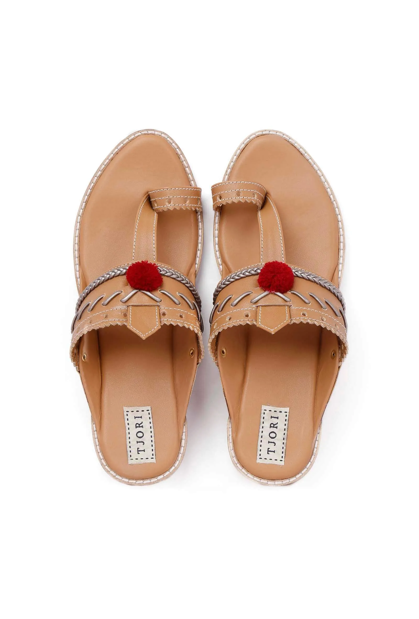 Brown Cruelty-Free Leather Sandals