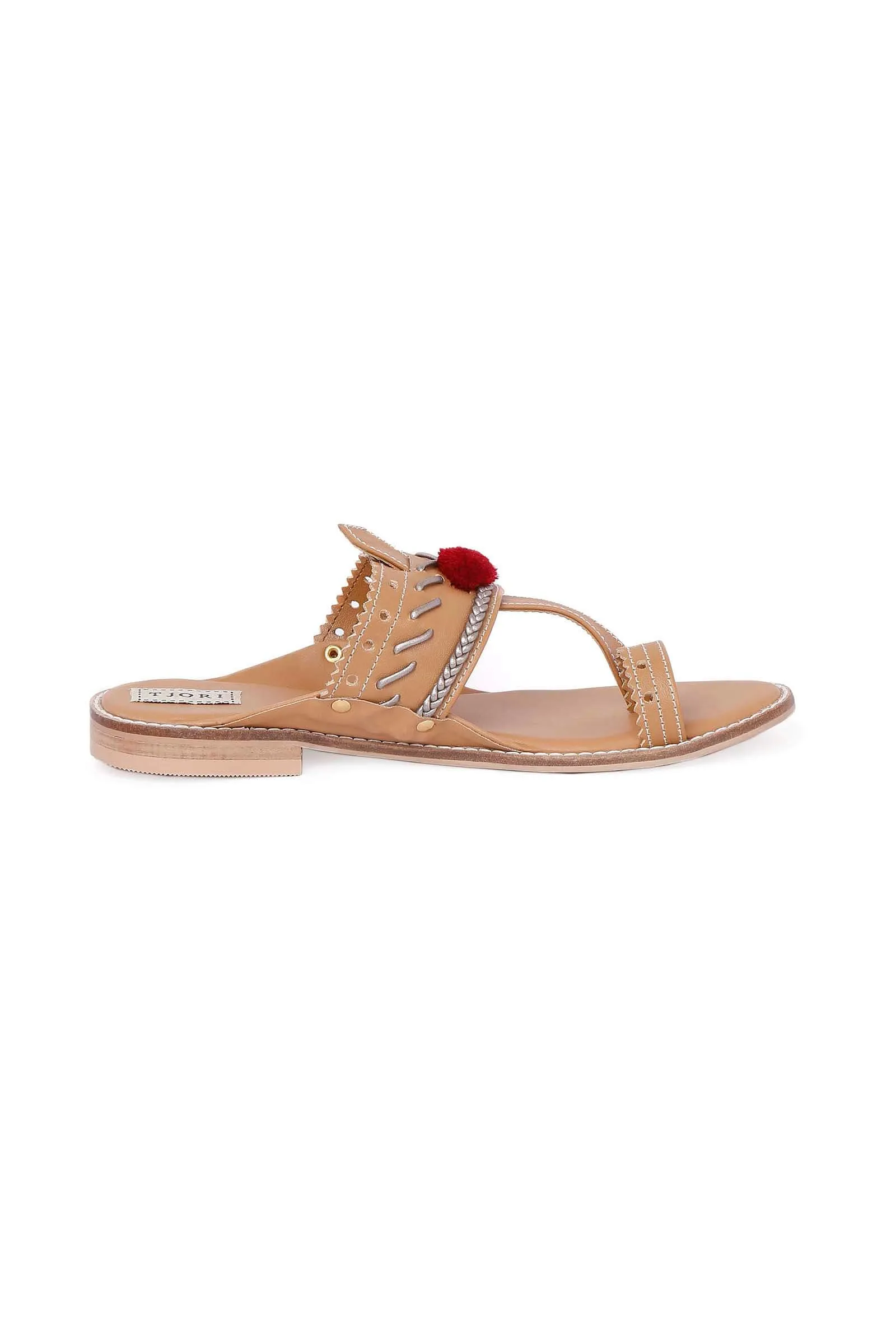 Brown Cruelty-Free Leather Sandals