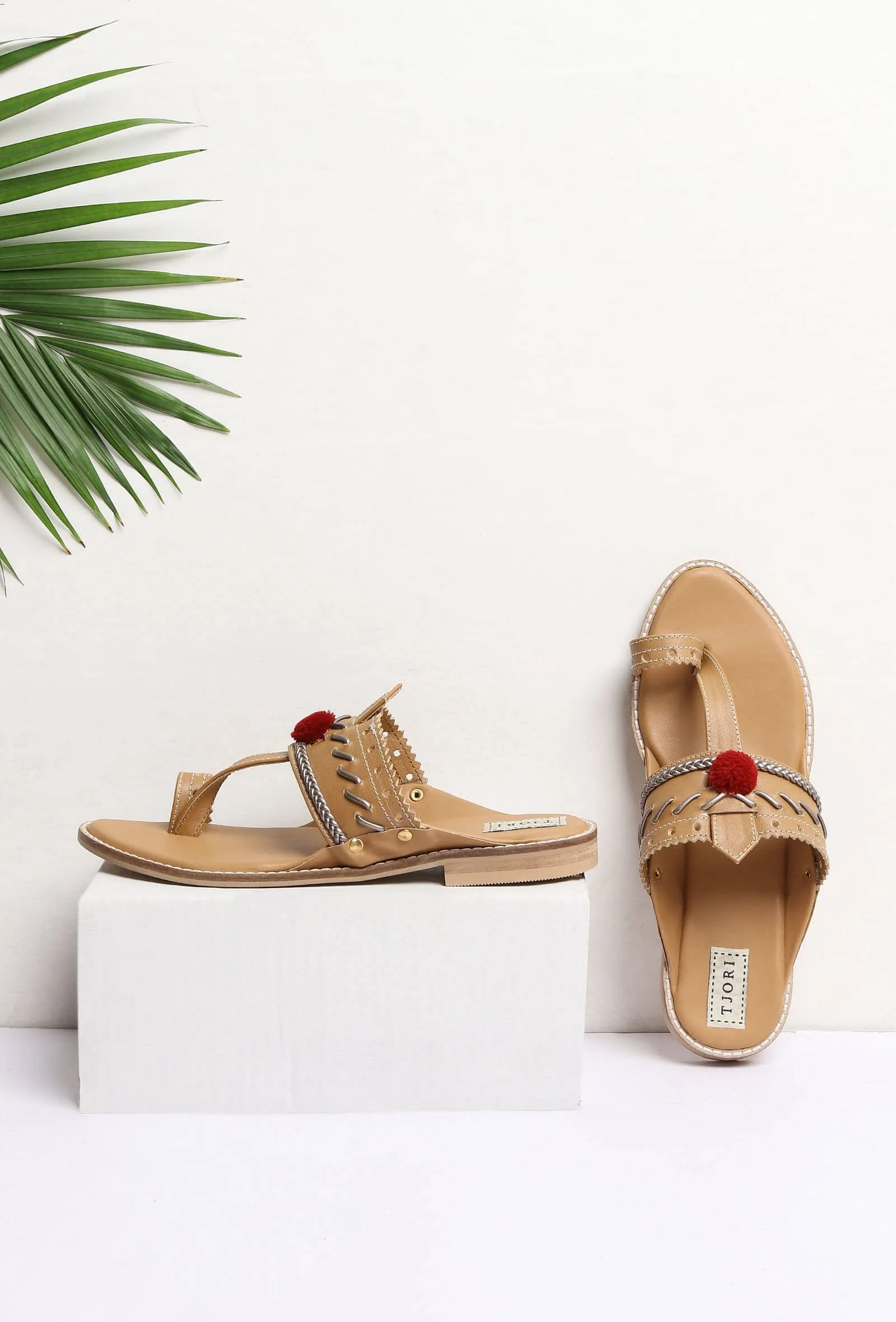 Brown Cruelty-Free Leather Sandals