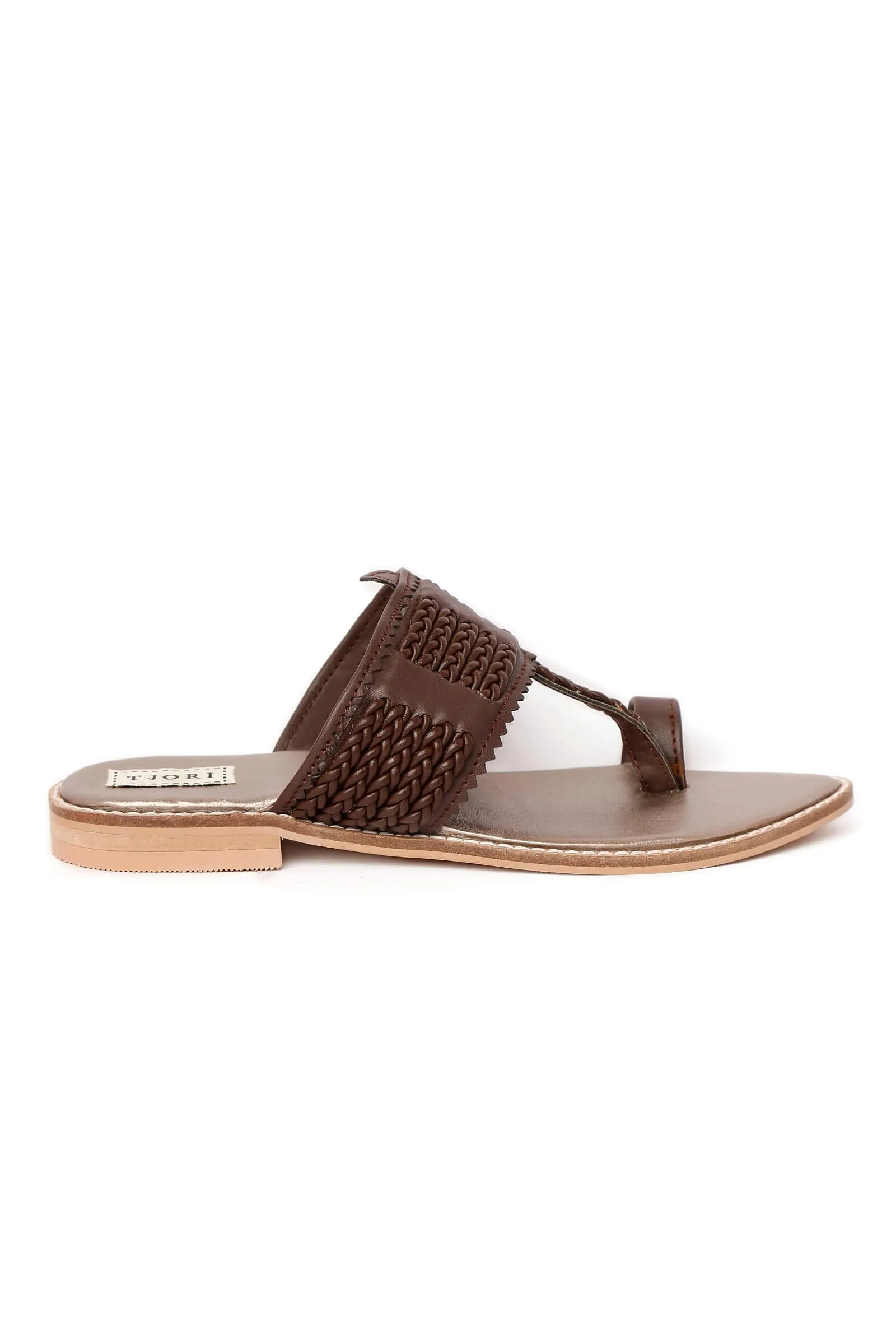 Brown Cruelty-Free Leather Sandals