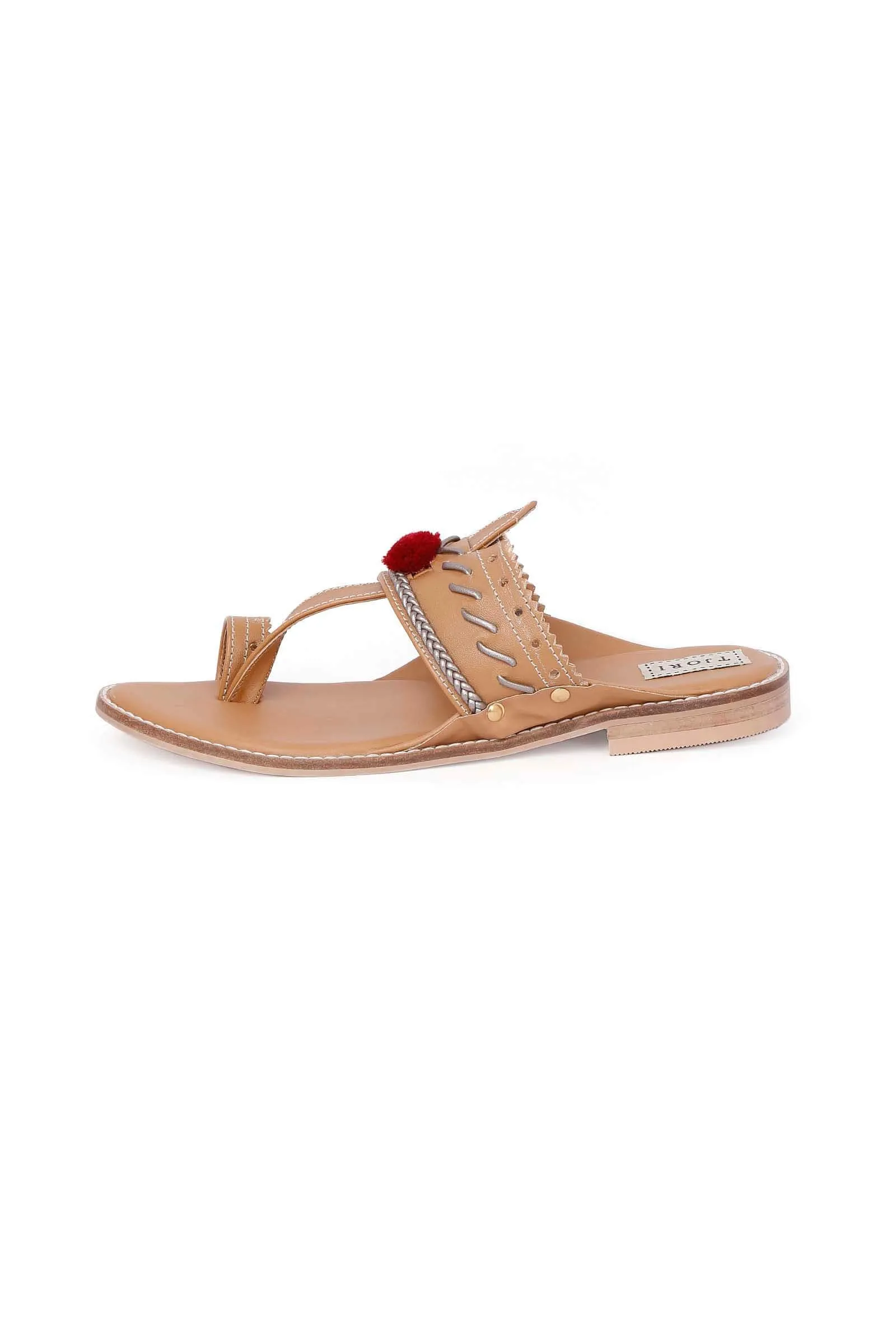 Brown Cruelty-Free Leather Sandals