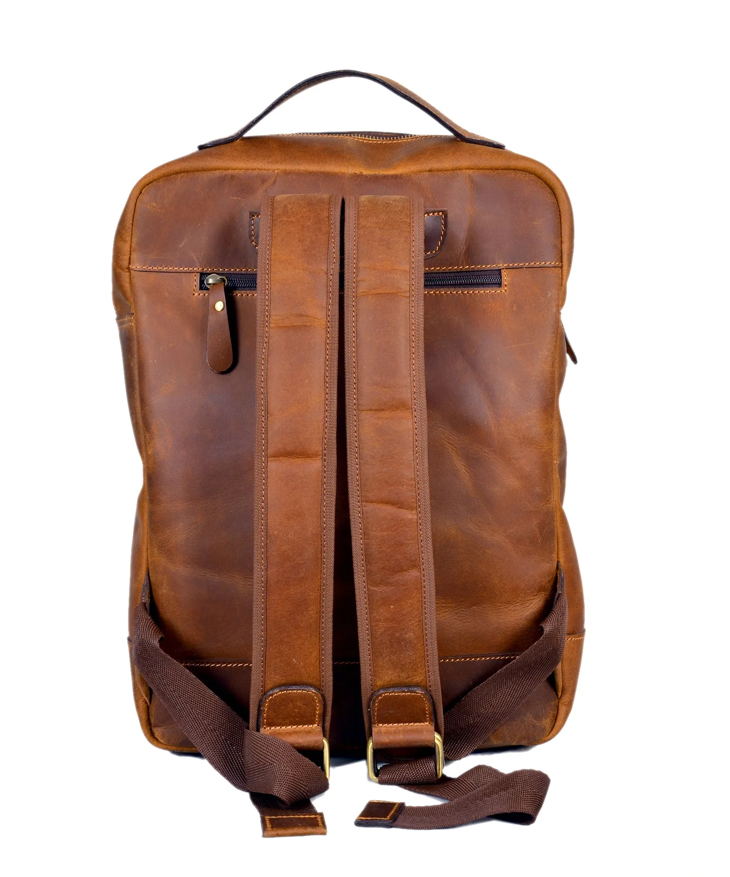 Brown Leather Backpack