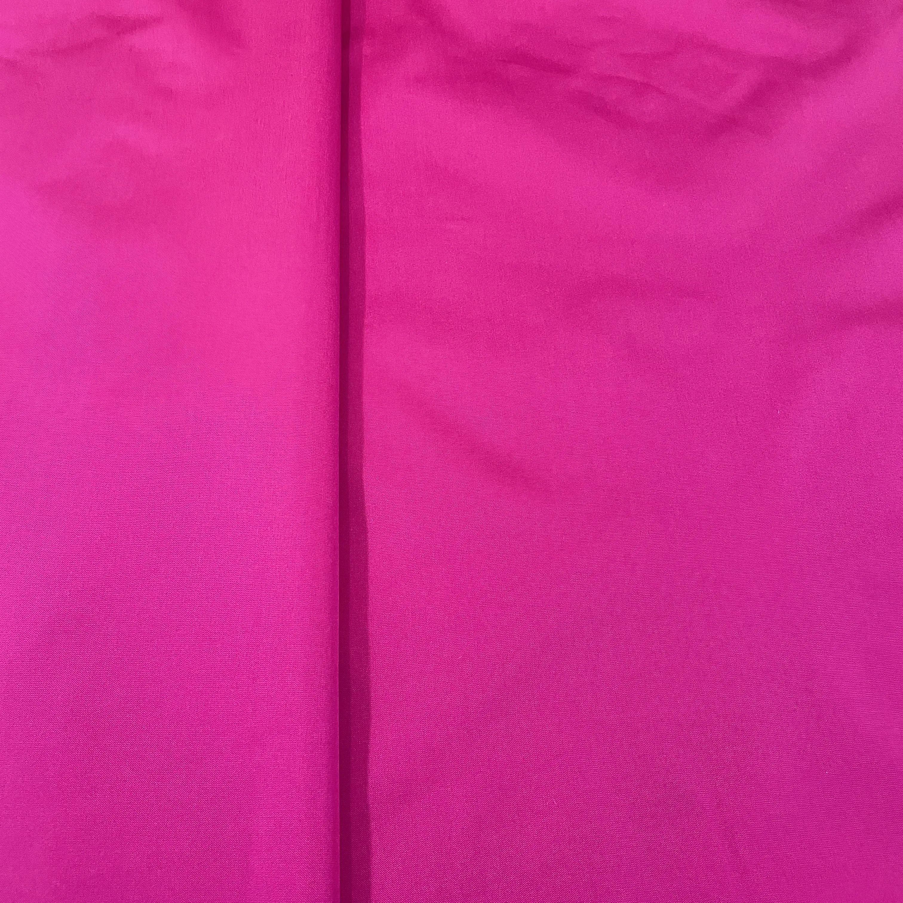 Classic Magenta Pink Solid Victoria Satin Fabric