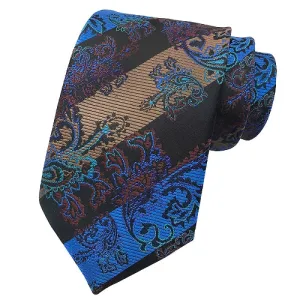 Classy Men Striped Brocade Silk Tie