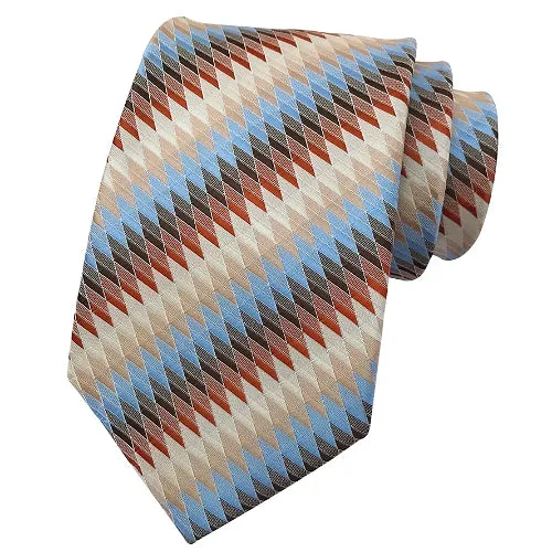 Classy Men Zigzag Silk Tie