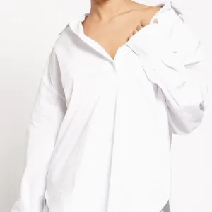 Clean & Crisp Oversized White Button Down Shirt