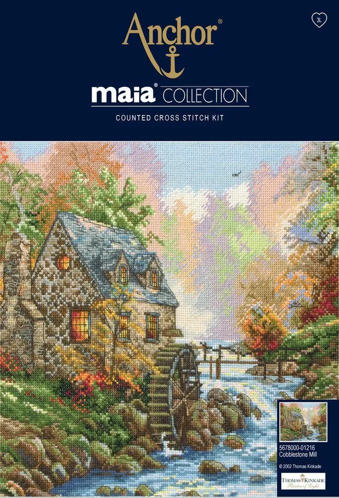 Counted Cross Stitch Kit Maia - Cobblestone Mill