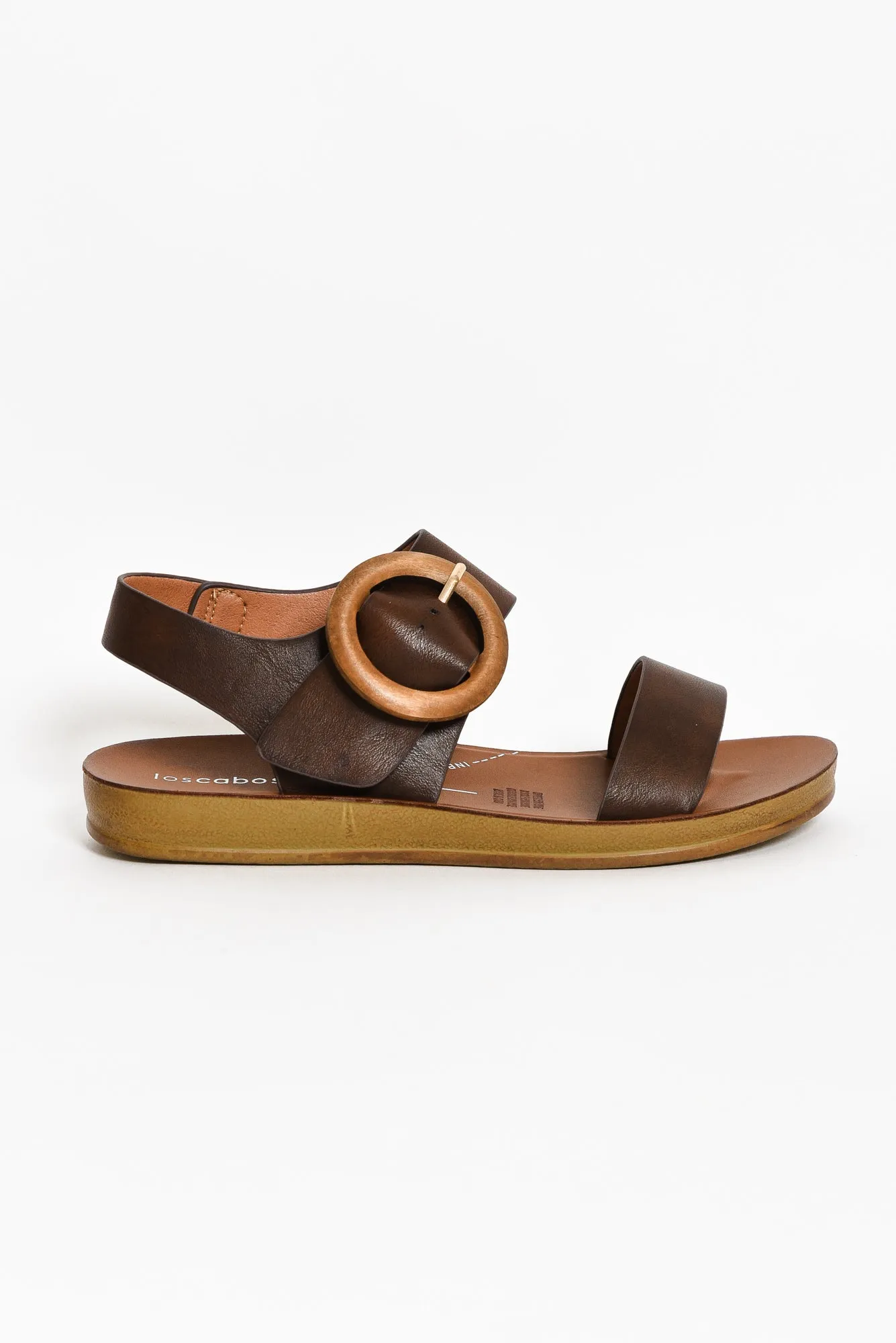 Damas Mocha Buckle Sandal