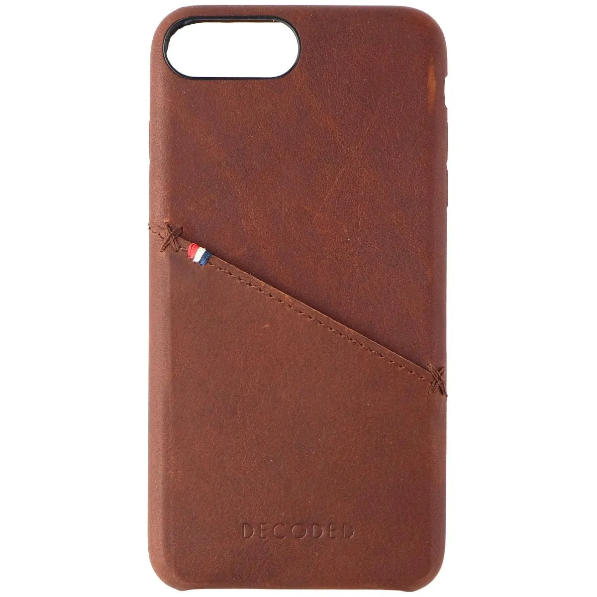 Decoded Hard Back Leather Cover Case for Apple iPhone 8 Plus/7 Plus - Cinnamon