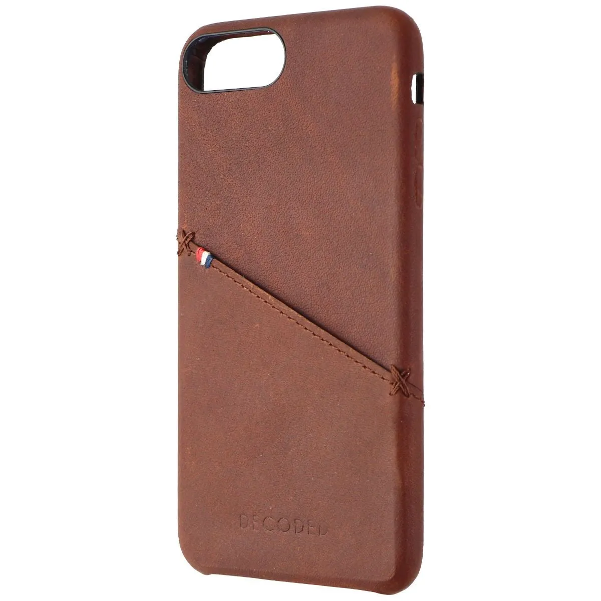 Decoded Hard Back Leather Cover Case for Apple iPhone 8 Plus/7 Plus - Cinnamon