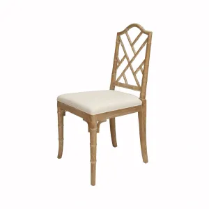 Fairfield Cerused Oak Dining Chair by Worlds Away