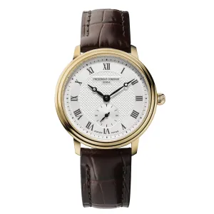 Frederique Constant Ladies Fc Slimline Small Seconds Brown Watch FC-235M1S5