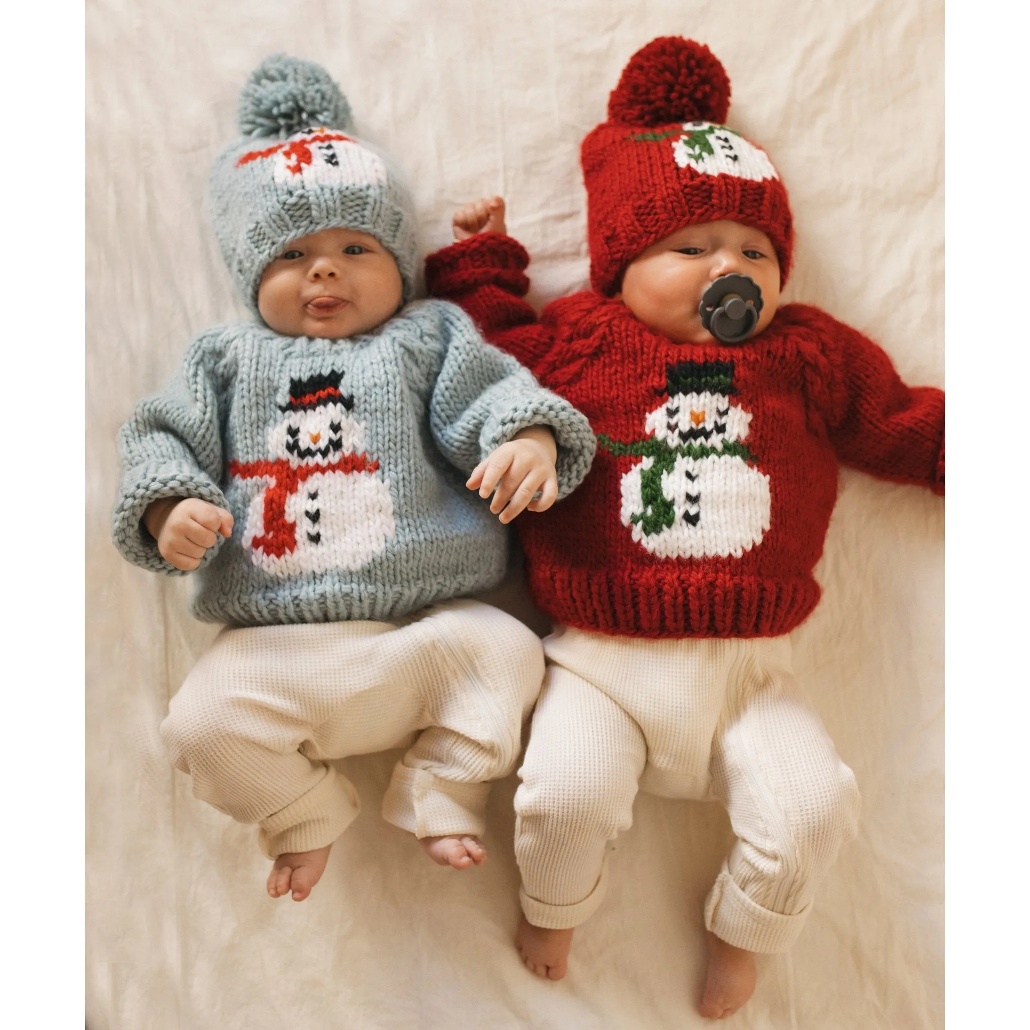 Frosty Snowman Surf Crew Neck Sweater for Baby & Toddler