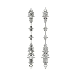 Fusion Arrow Earrings White Gold