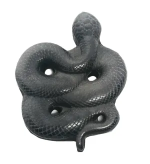 Golden Obsidian Snake Carving