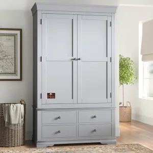 Handicraft Wooden 2 Door Wardrobe (Moonlight Grey)