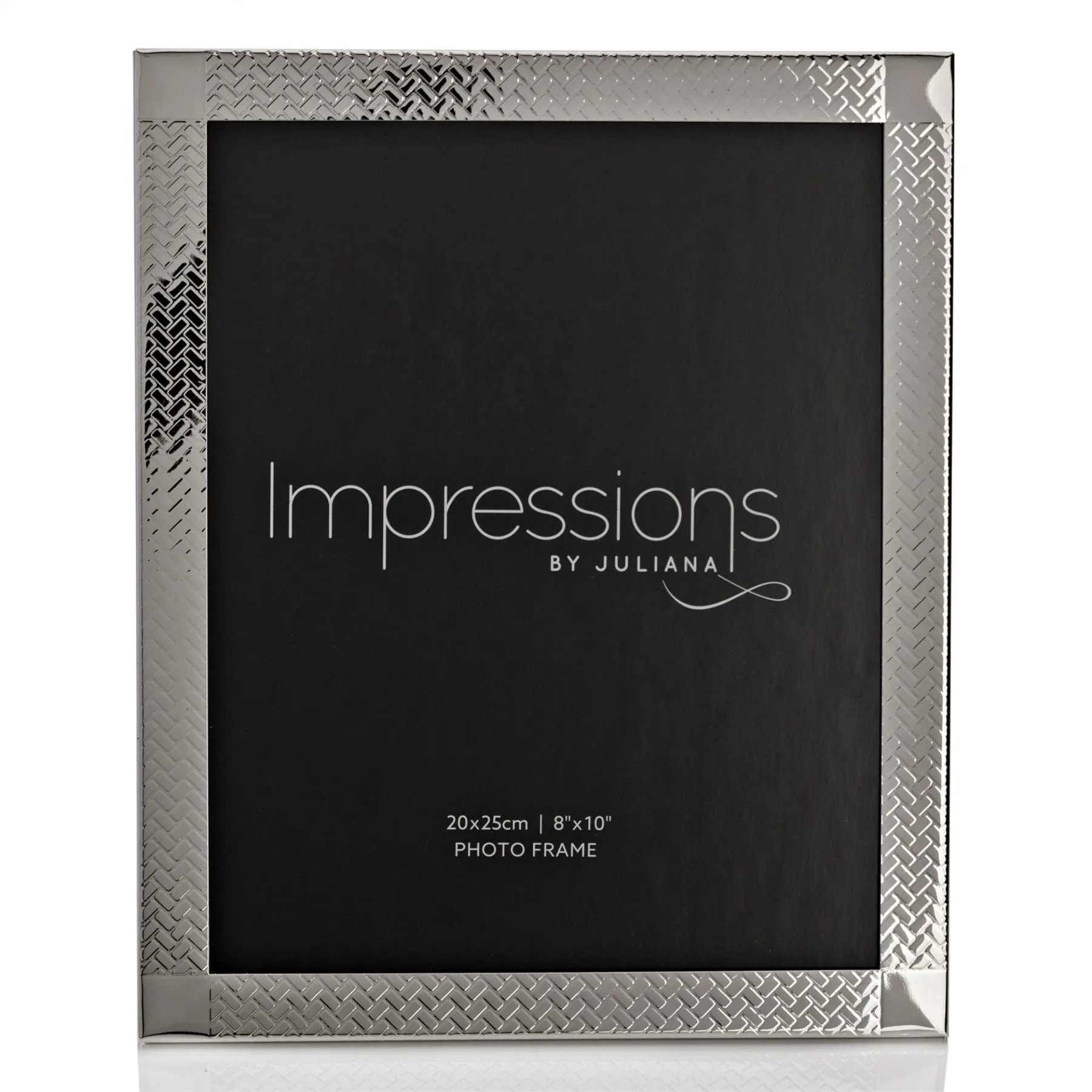 Impressions Woven Pattern Silverplated Frame