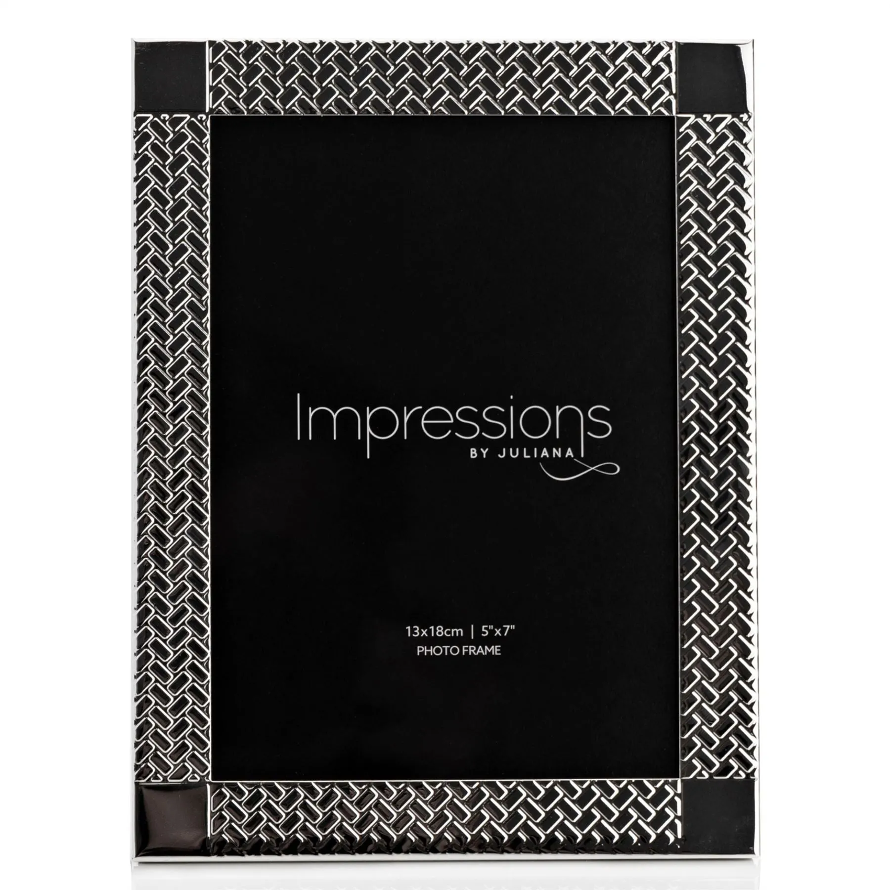 Impressions Woven Pattern Silverplated Frame