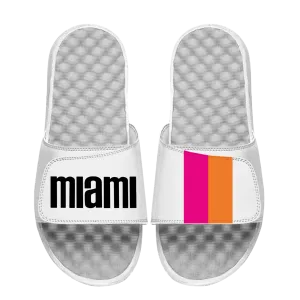 Islide Miami Floridians White Sandals