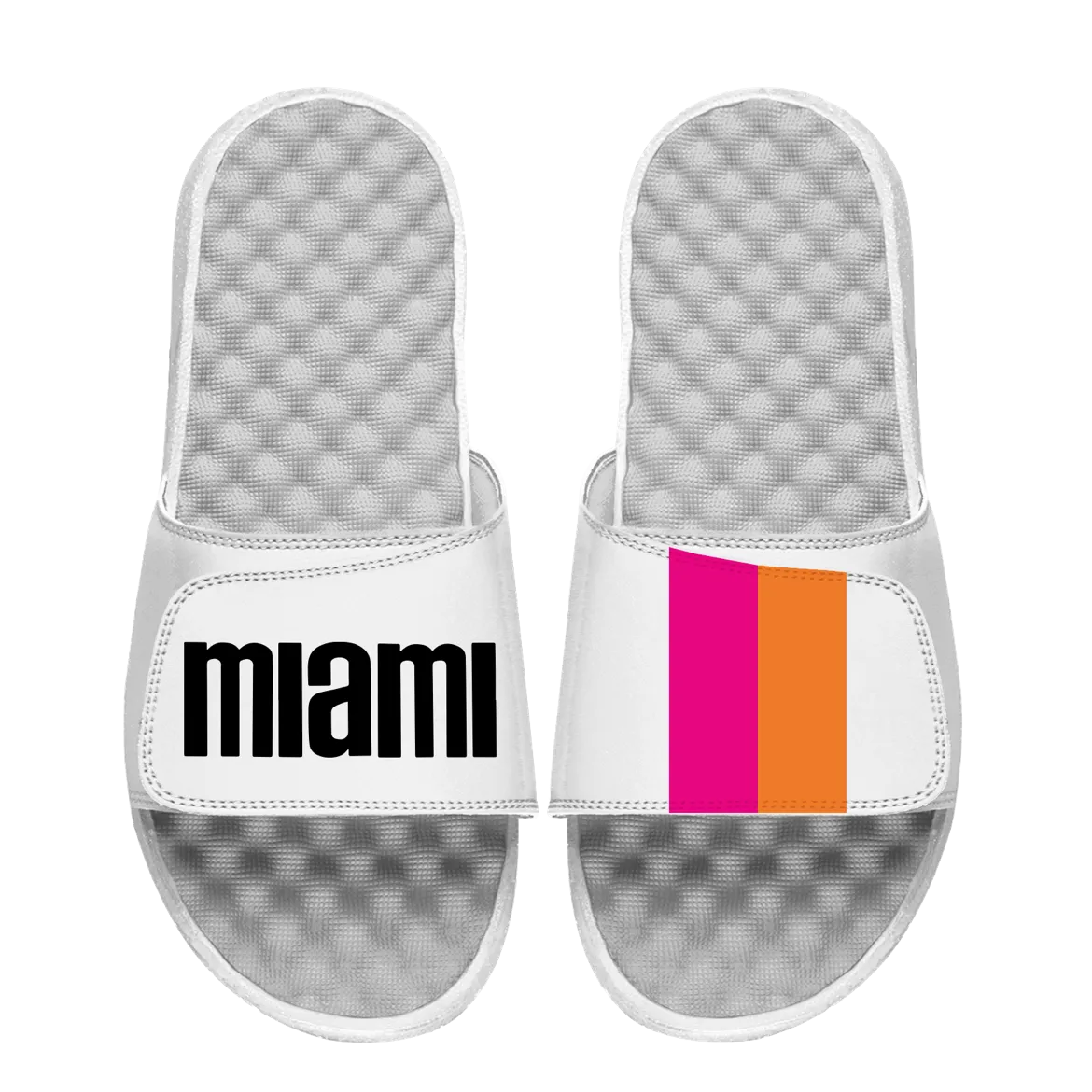 Islide Miami Floridians White Sandals