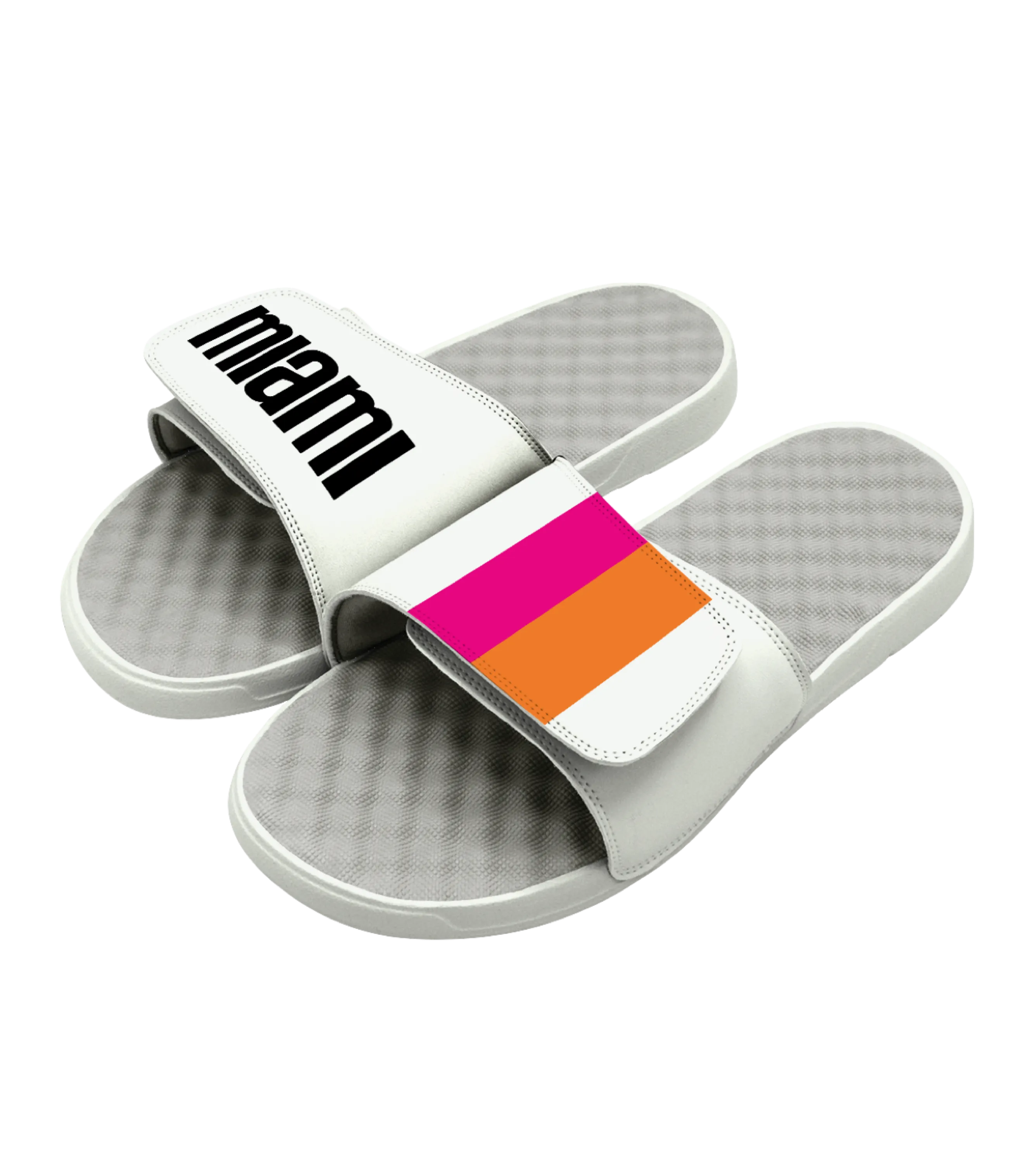 Islide Miami Floridians White Sandals