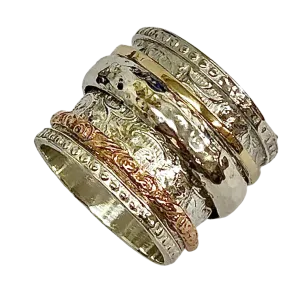 Israeli jewelry sites Spinner Ring for Woman / Man .  Fidget Ring.