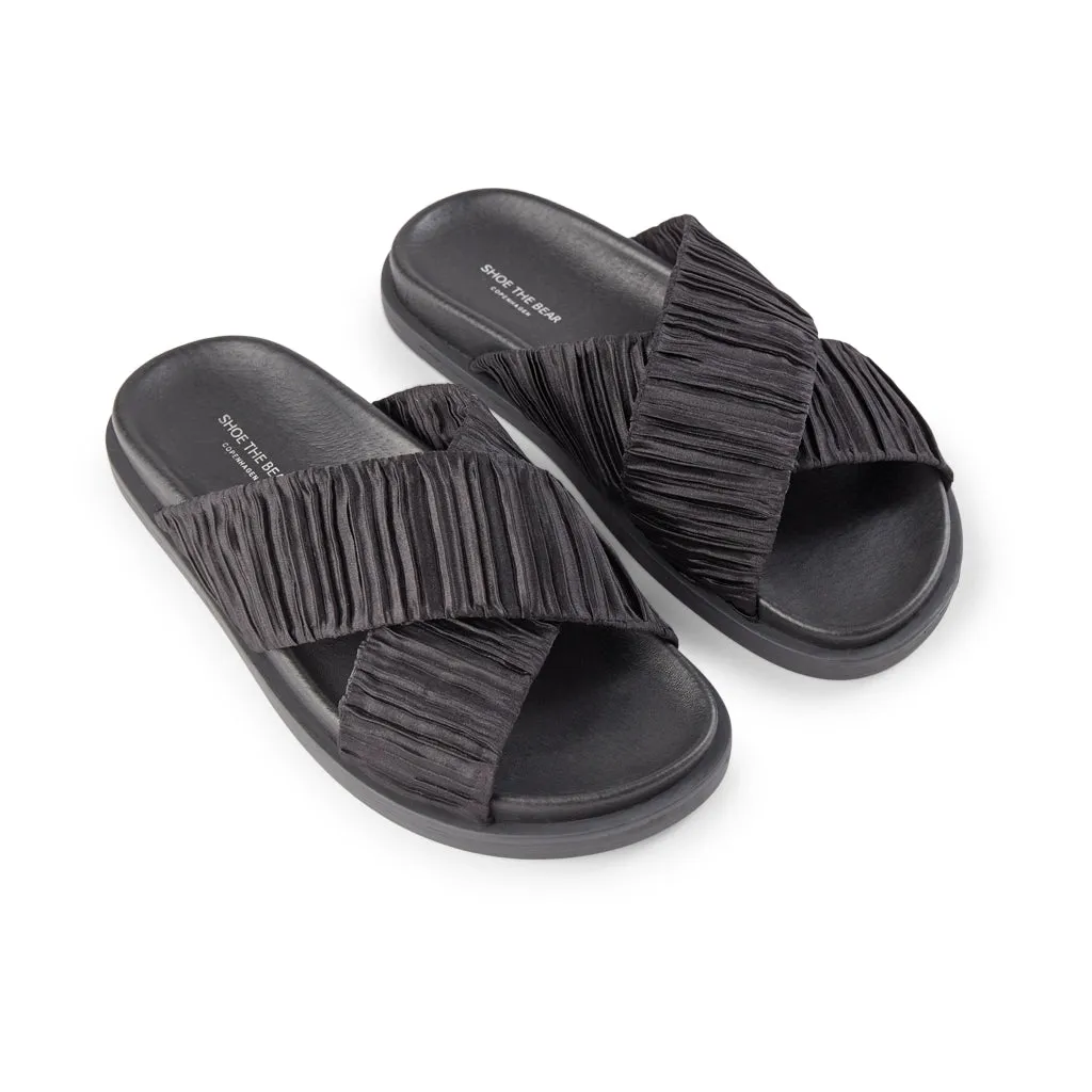 Ivy sandal textile - BLACK / BLACK