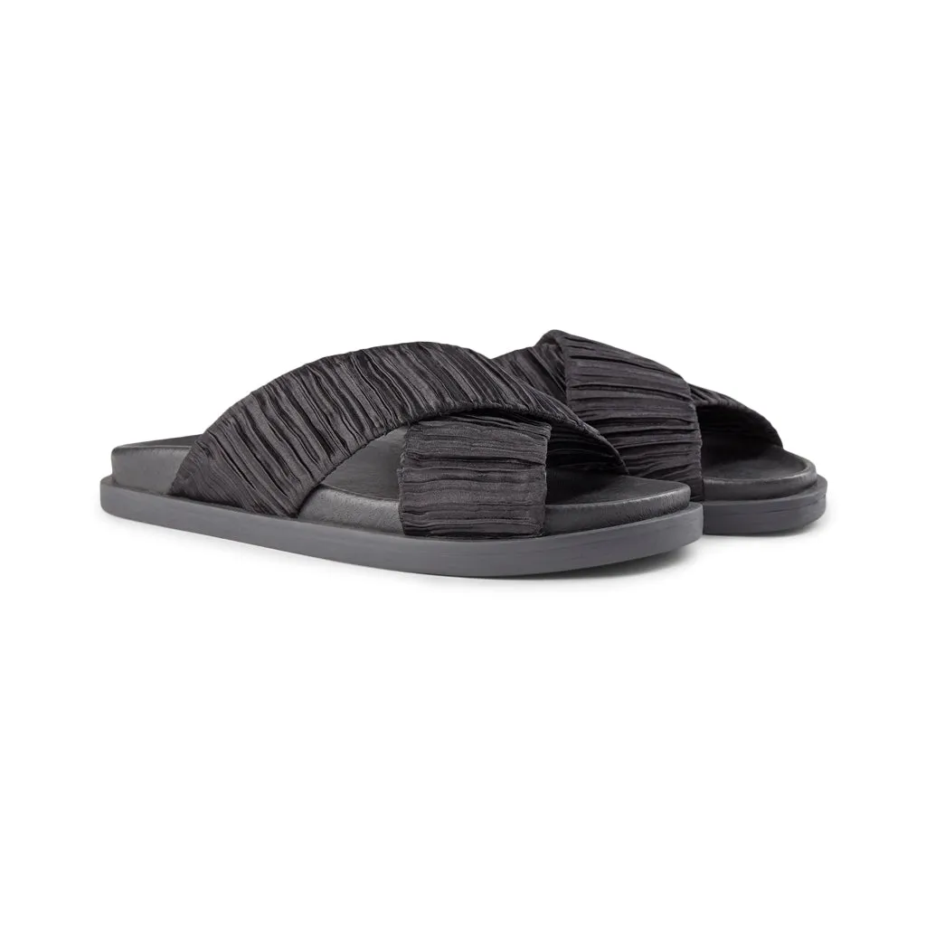 Ivy sandal textile - BLACK / BLACK