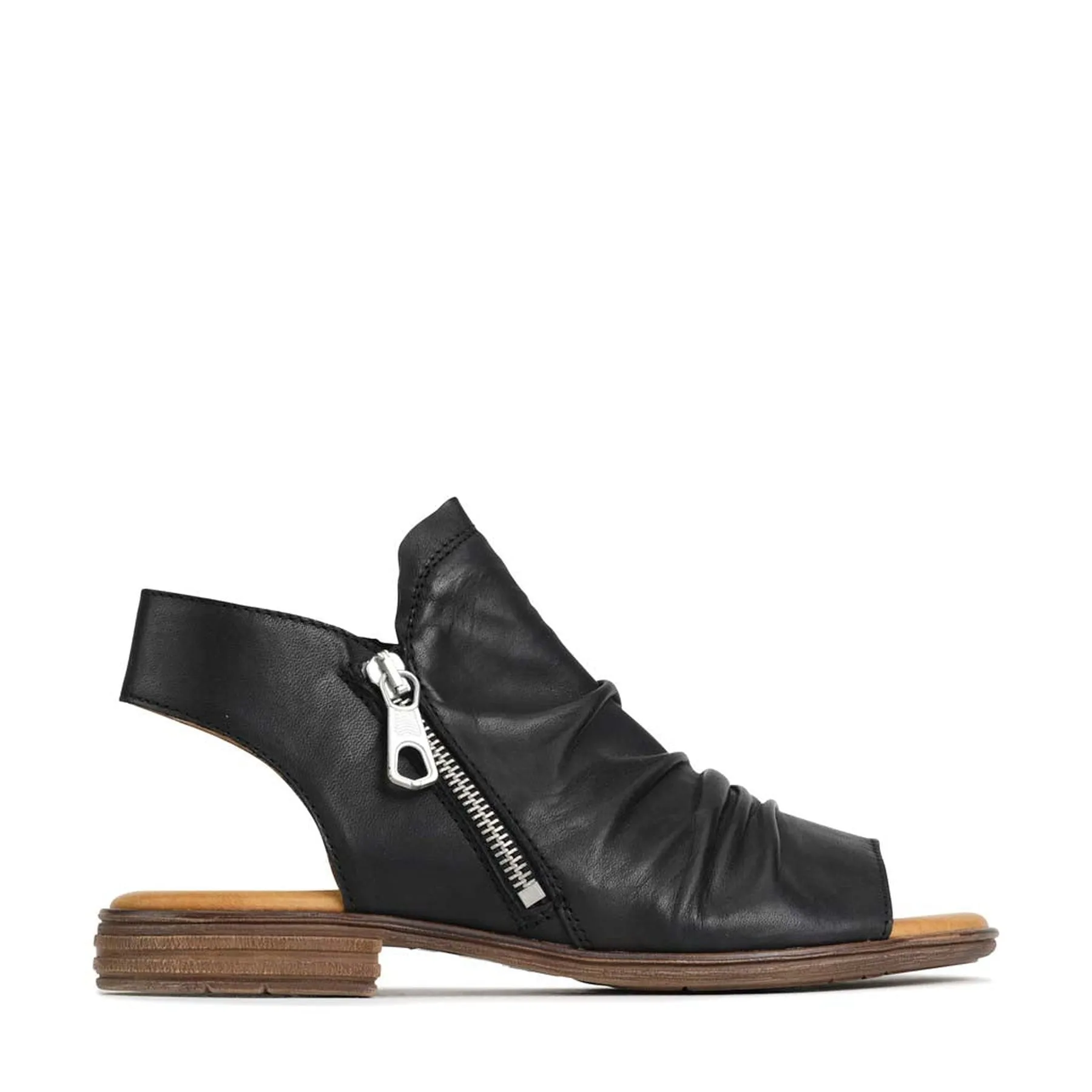 KAMI ANKLE ZIP SANDALS LEATHER