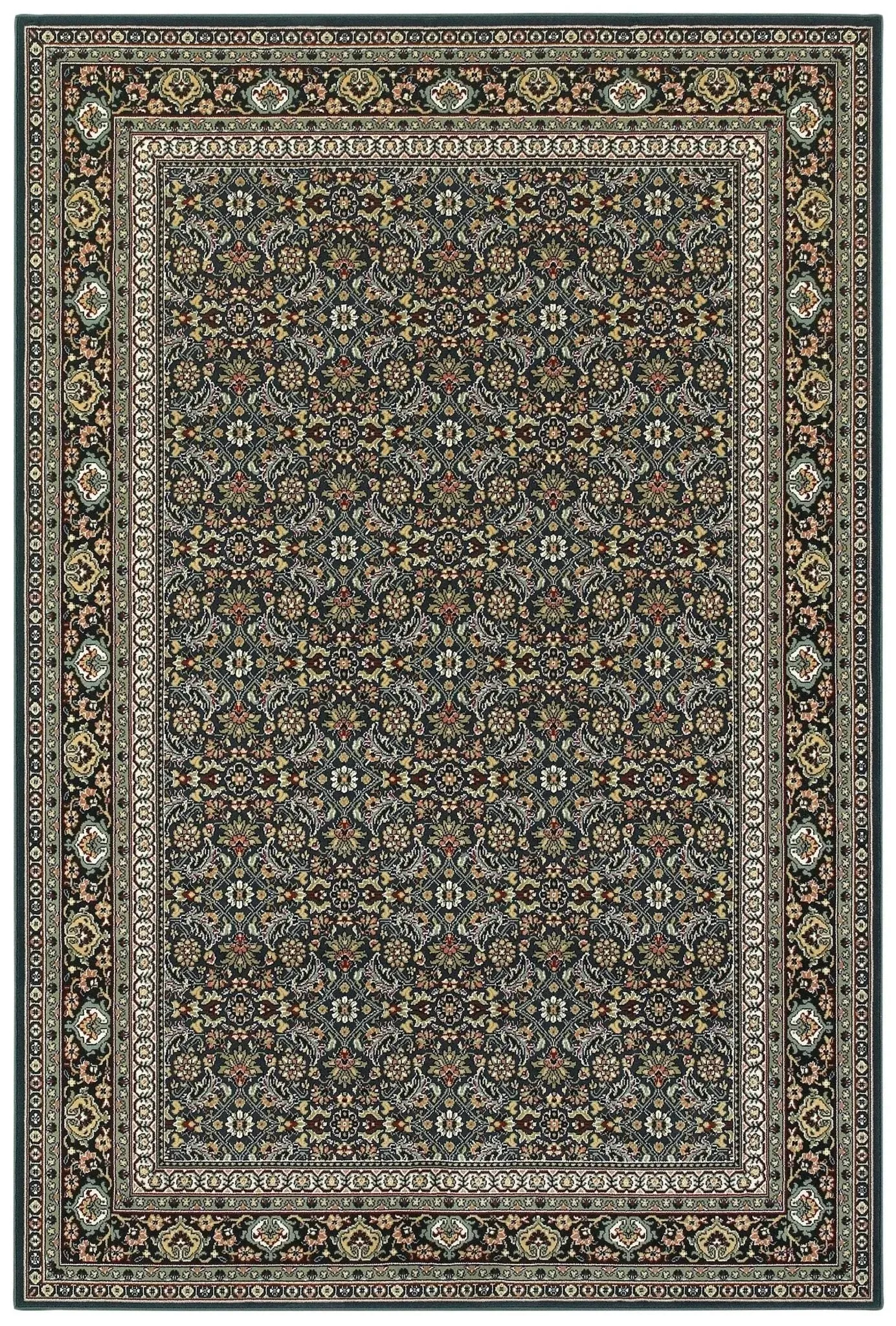 Kashan 180L Navy/ Multi Rug