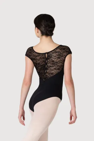 L56042 - Bloch Chiwa Womens Lace Button Leotard