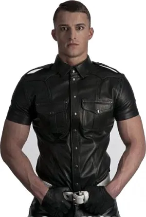 Leather Police Shirt